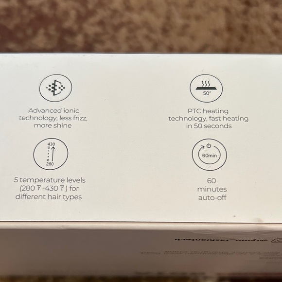 TYMO ROTA 1” Ionic Rotating Pink Curling Iron - Picture 14 of 15